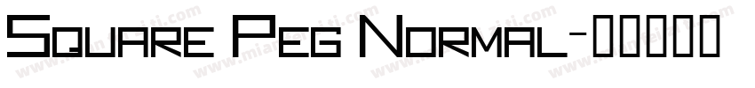 Square Peg Normal字体转换